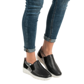 Filippo Fekete Slip On cipő 1