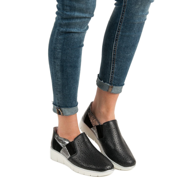 Filippo Fekete Slip On cipő 1