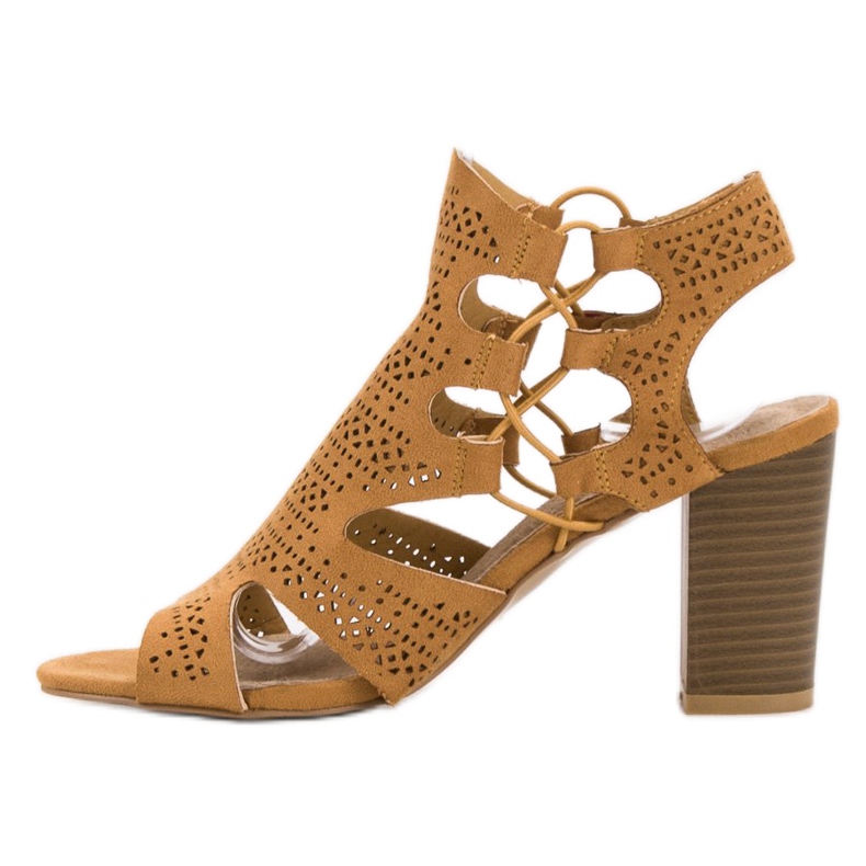 Goodin Divatos mustár szandál sárga 1