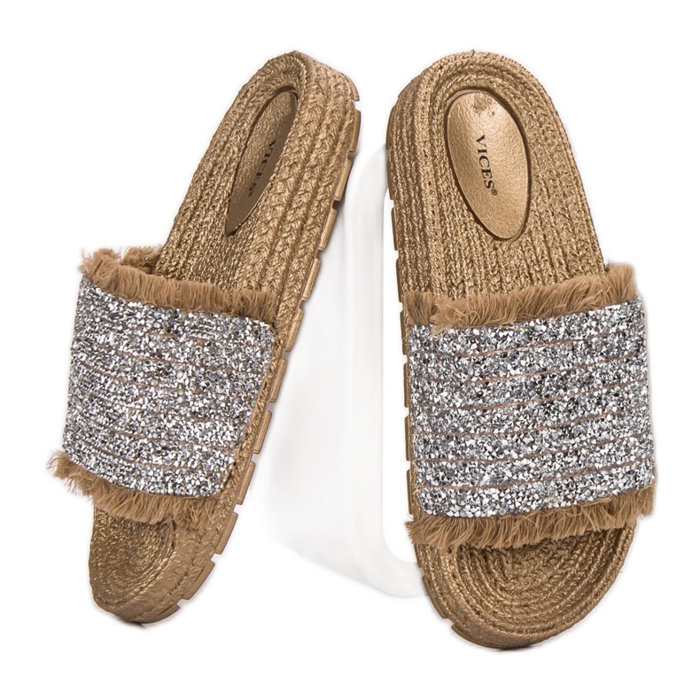 Kényelmes VICES papucs sárga 2