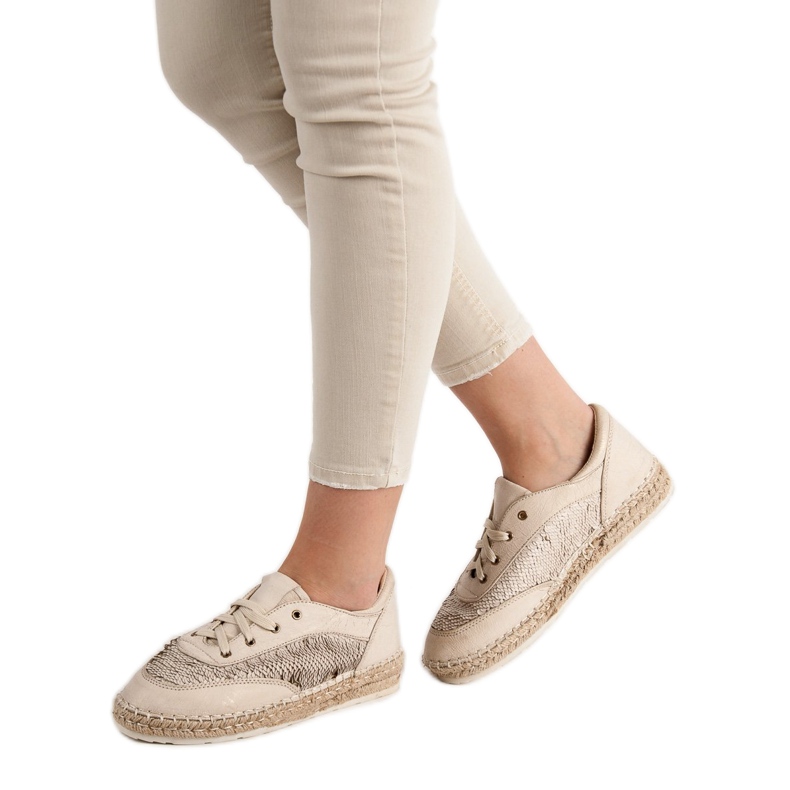 Cipő flitterekkel VICES barna 2 Cipő flitterekkel VICES barna 2