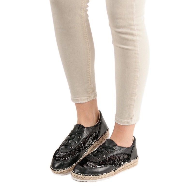 Cipő flitterekkel VICES fekete 2