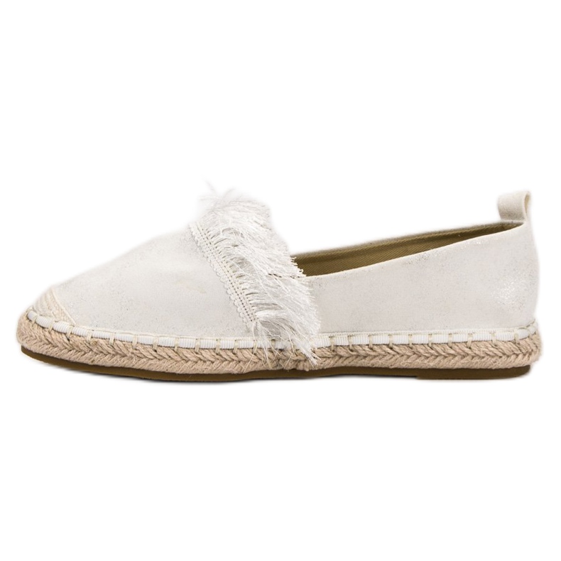 Lily Shoes Espadrilles szegéllyel fehér 1
