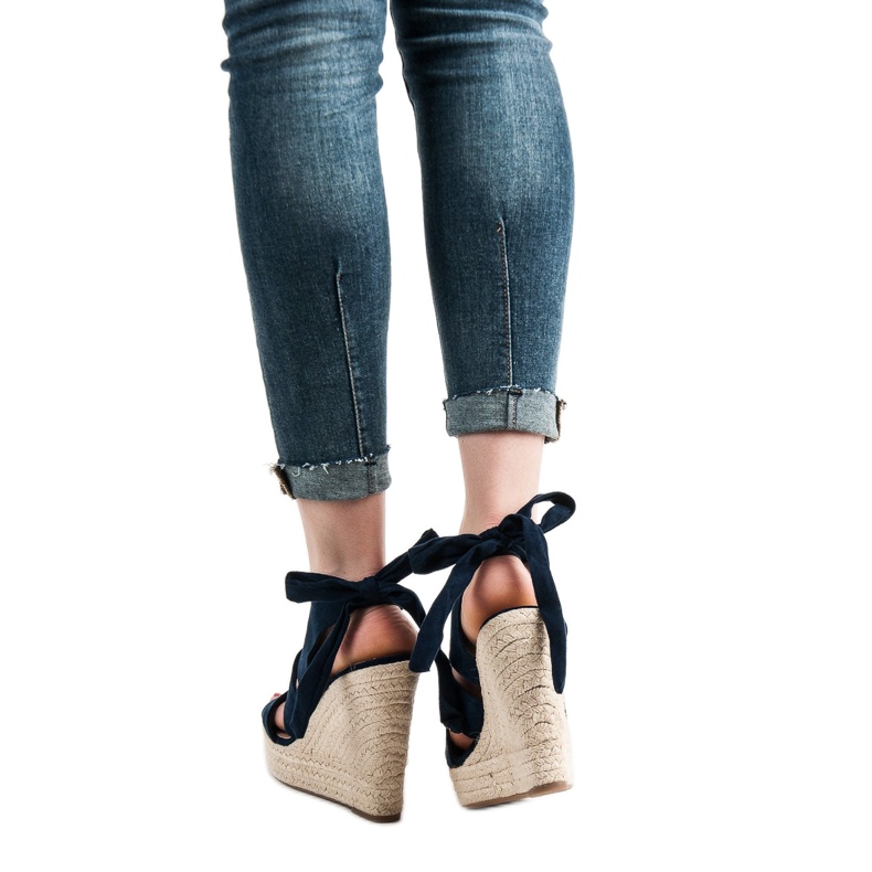 Cm Paris Tengerkék Szandál Egy Ék sötétkék 1