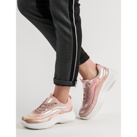 SHELOVET Cipők a platformon rózsaszín 2