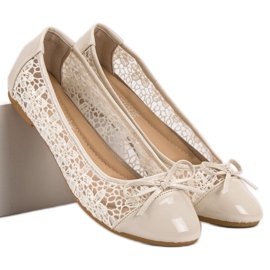 Diamantique Divatos balerinák barna 1