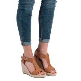 Anesia Paris Divatos ék szandál barna 1