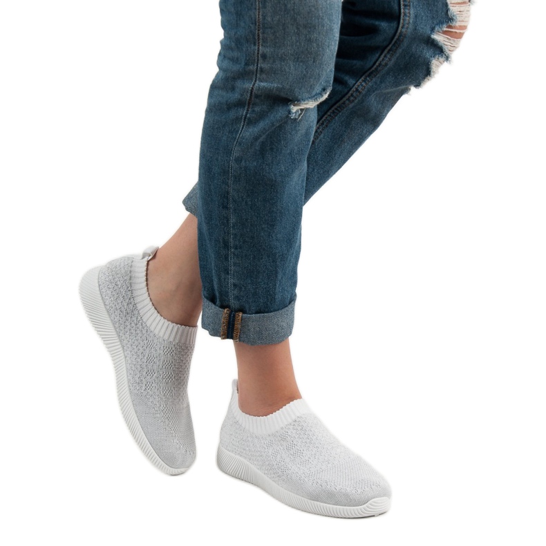 SHELOVET Textil sportcipő fehér 2