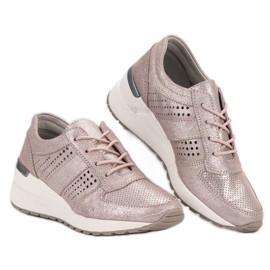 Bőr cipő VINCEZA rózsaszín 2