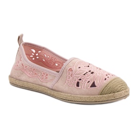 VICES Suede Espadrilles rózsaszín 1