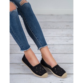 VICES Suede Espadrilles fekete 2