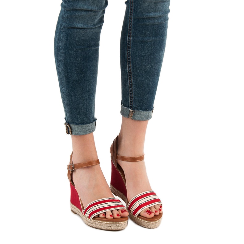 Primavera Alkalmi ék szandál piros 2
