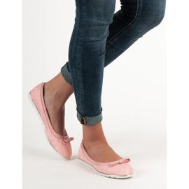 SHELOVET Balerina csipkével rózsaszín 1