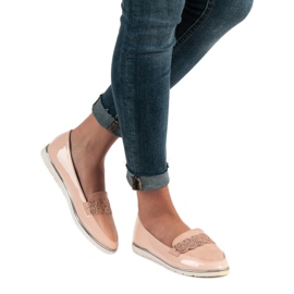 SHELOVET Lakkozott cipók rózsaszín 1