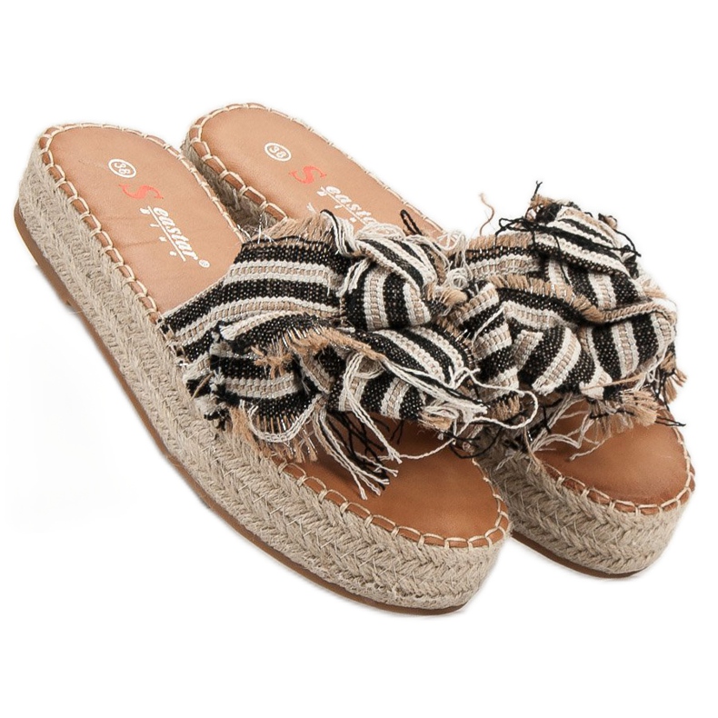 Seastar Csíkos papucs barna 2 Seastar Csíkos papucs barna 2