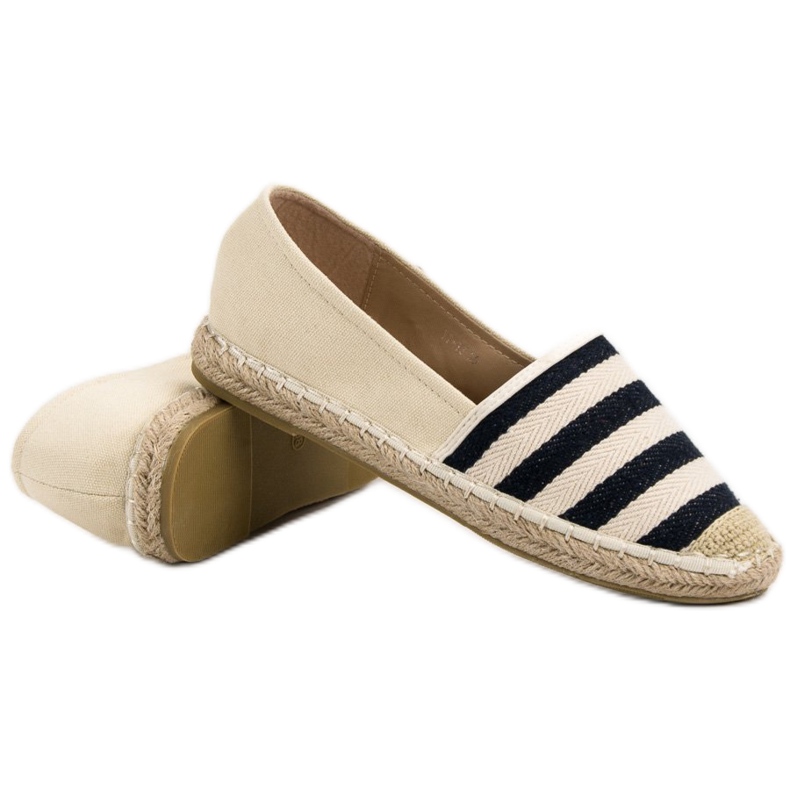 BELLAMILA Csíkos espadrillák barna 1 BELLAMILA Csíkos espadrillák barna 1