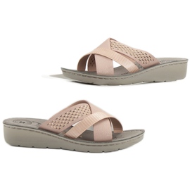 Evento Kényelmes púderpapucs rózsaszín 1