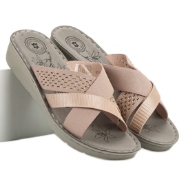 Evento Kényelmes púderpapucs rózsaszín 2