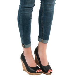 Ék szivattyúk Open Toe VICES fekete 2