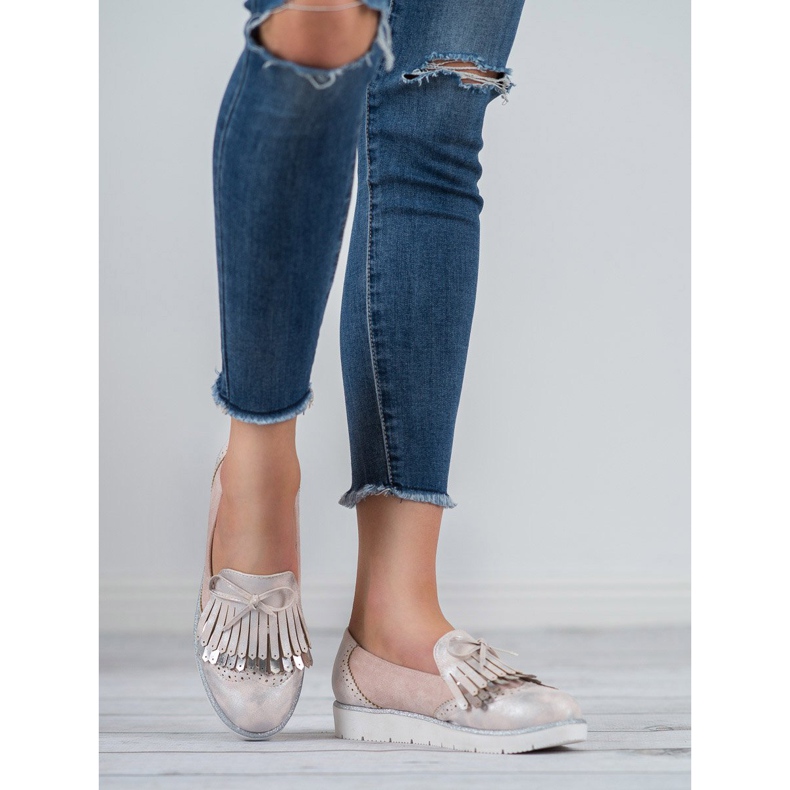 Balada Cipők rojtokkal rózsaszín 2