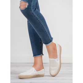 SHELOVET Fehér espadrillák 1 SHELOVET Fehér espadrillák 1