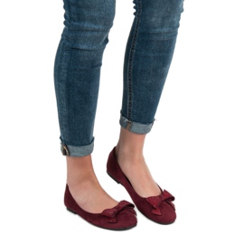 Best Shoes Barna balerinák piros 1 Best Shoes Barna balerinák piros 1