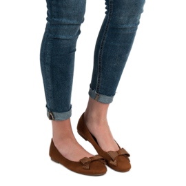 Best Shoes Teve balerinák barna 1