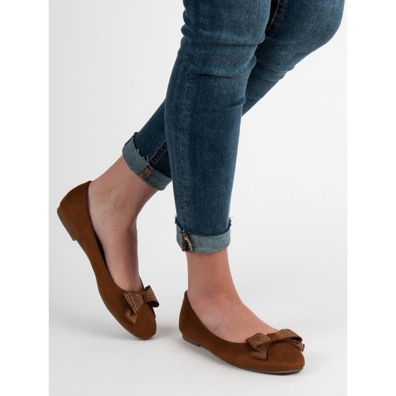 Best Shoes Teve balerinák barna 2