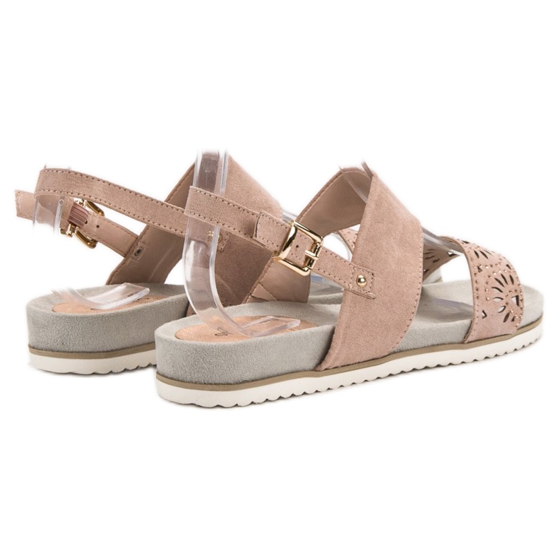 Evento Púder áttört szandál rózsaszín 1 Evento Púder áttört szandál rózsaszín 1