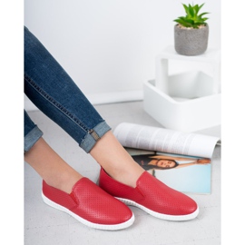 Renda Vörös Slipons piros 1