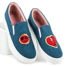 Kylie Farmer tornacipő foltokkal kék 2