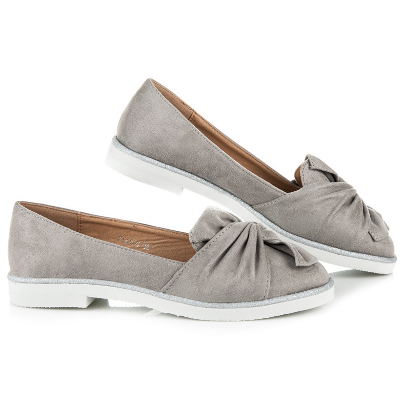 Vices Velúr cipő csillogó díszítéssel szürke 1