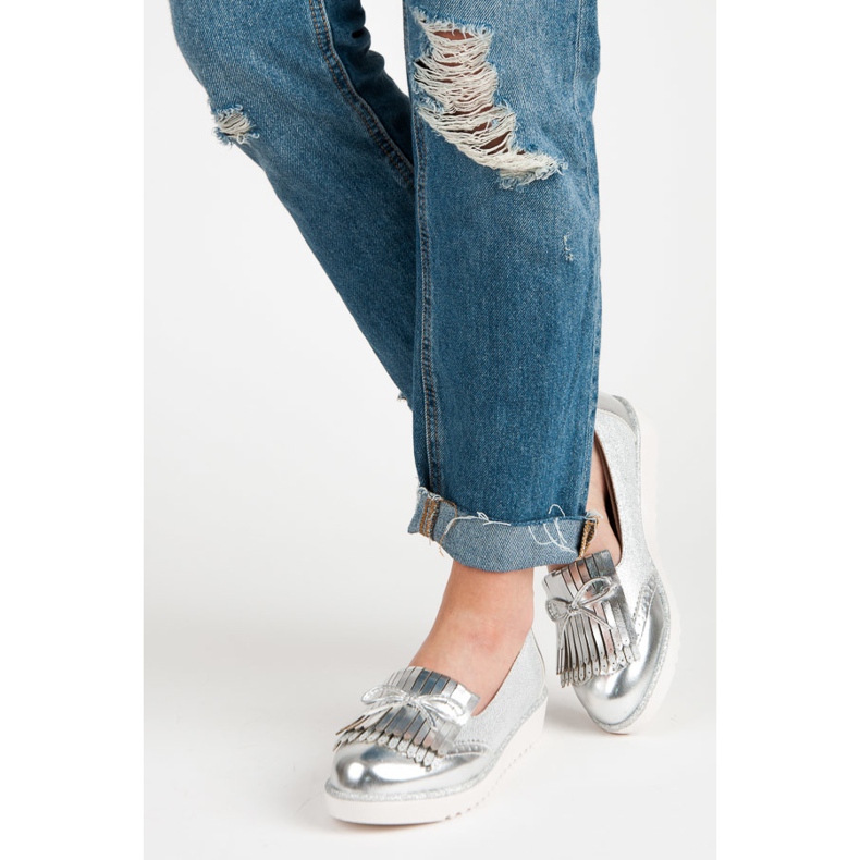 Mokaszinok a VICES platformon szürke 2