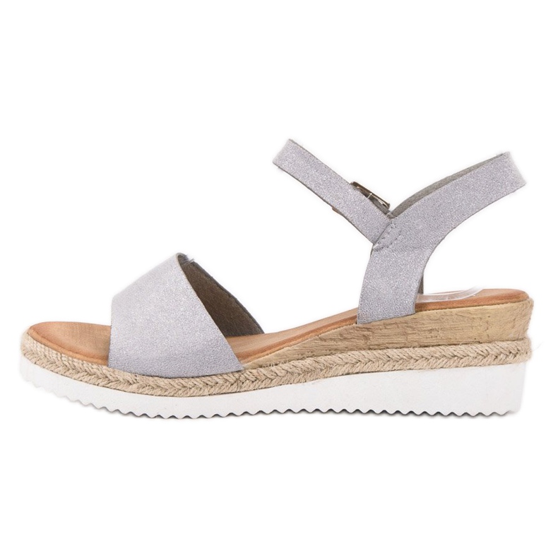 SDS Szürke szandál csillogással 2