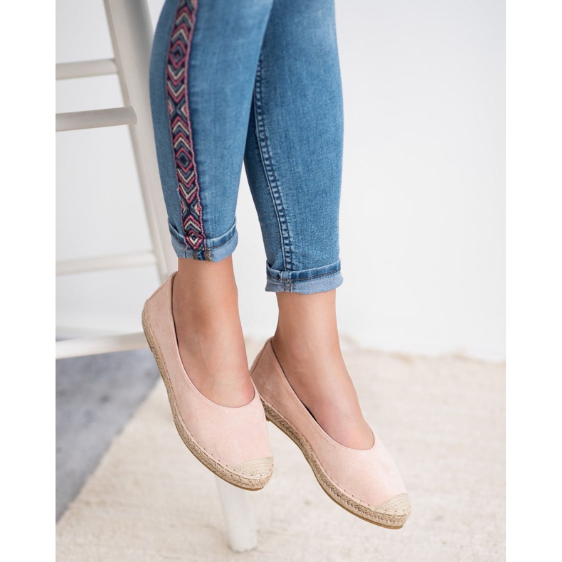 Marquiz Velúr balerinák rózsaszín 2