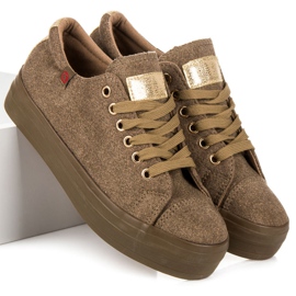 Tony Velúr Cipők A Platformon zöld 2