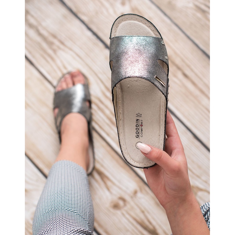 Goodin Kényelmes papucs szürke 2