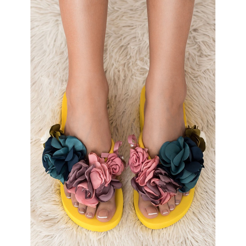 Fama Habos ék papucsok sárga 2