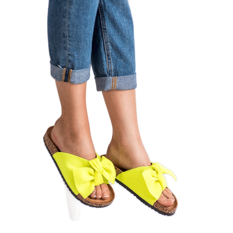 Queen Vivi Neon női papucs sárga 1