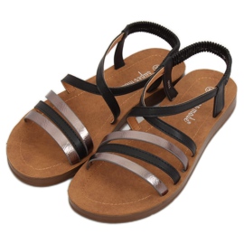 Fekete női szandál 2220 Fekete 1