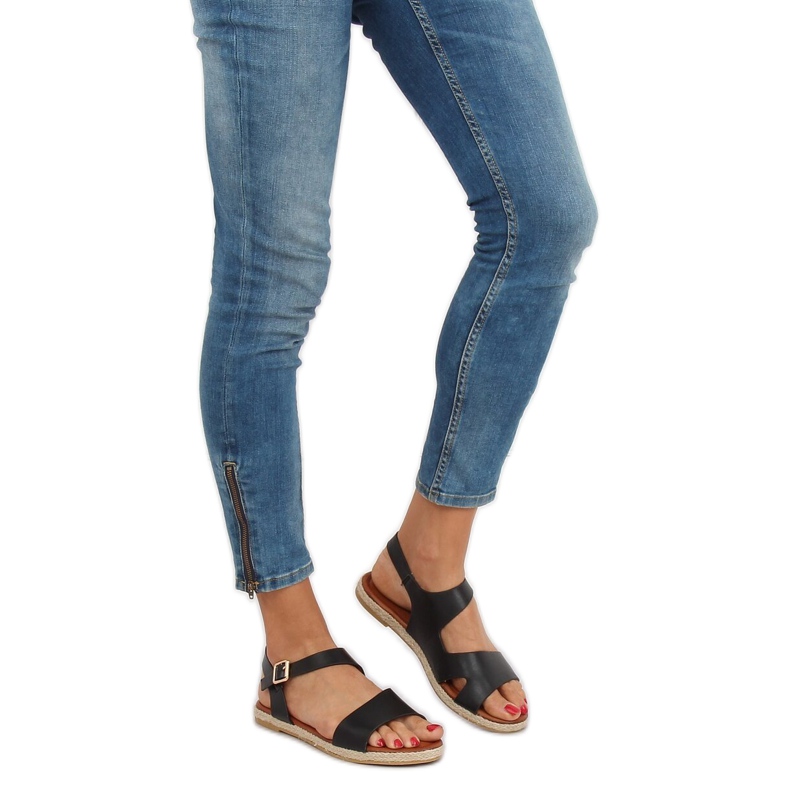 Fekete női szandál H-7 Fekete 1