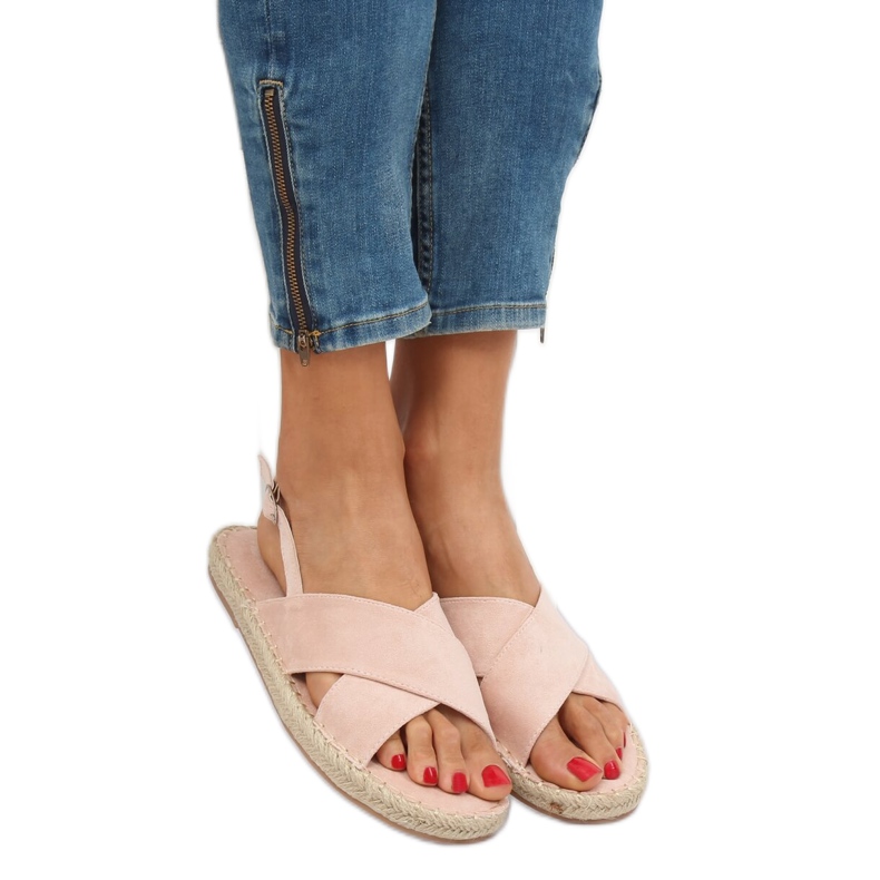 Szandál espadrilles bézs YJ-2M12 Nude 1