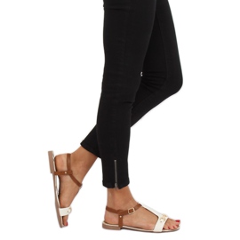 Fehér szandál nőknek 127-97 Fehér 1