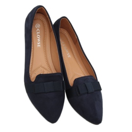 Női sötétkék balerinák 8F59 DK.BLUE 1