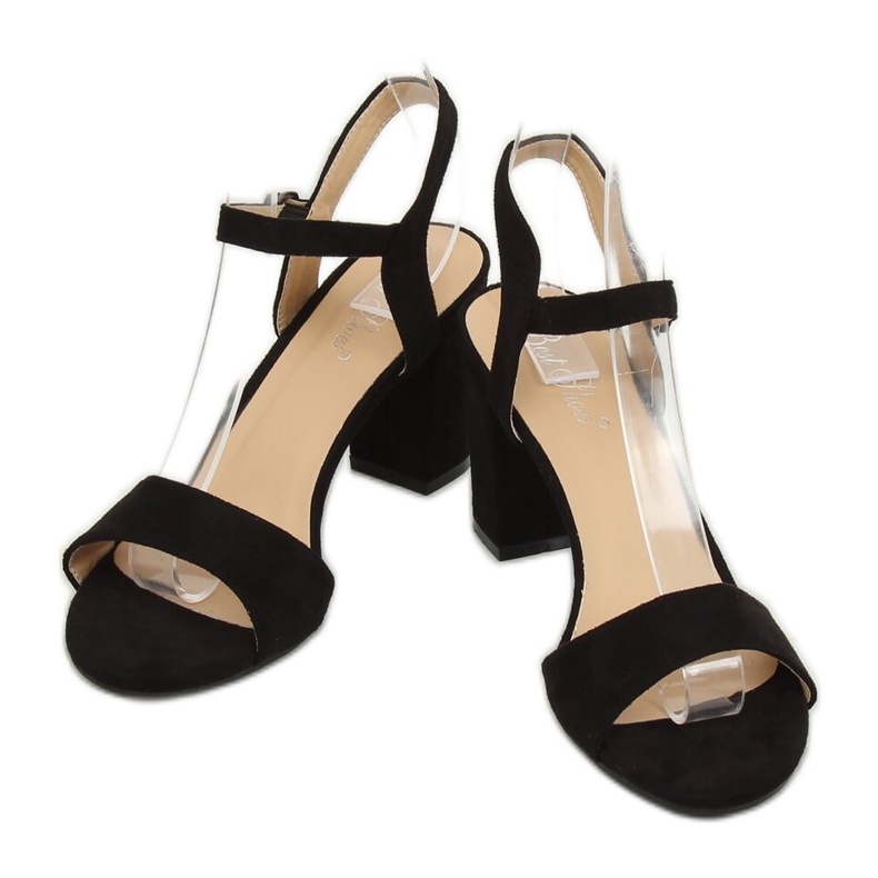 Fekete FH-3M25 Fekete szandál a postán 1