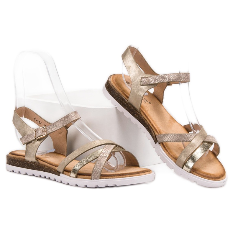 Bestelle Alkalmi szandál sárga 2