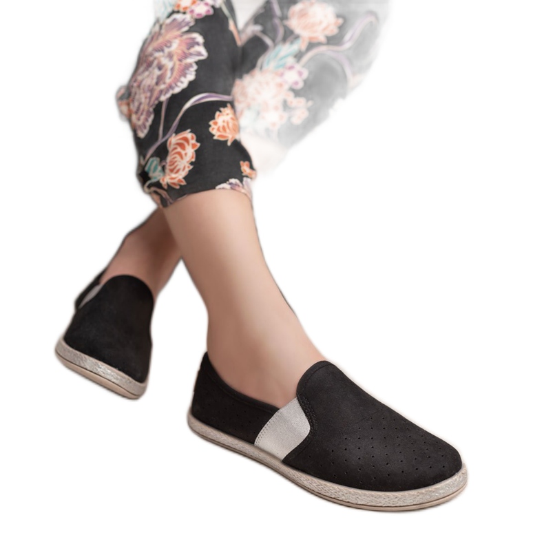 Mckeylor Velúr Slipons fekete 1