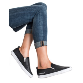 Mckeylor Áttört sliponok fekete 2