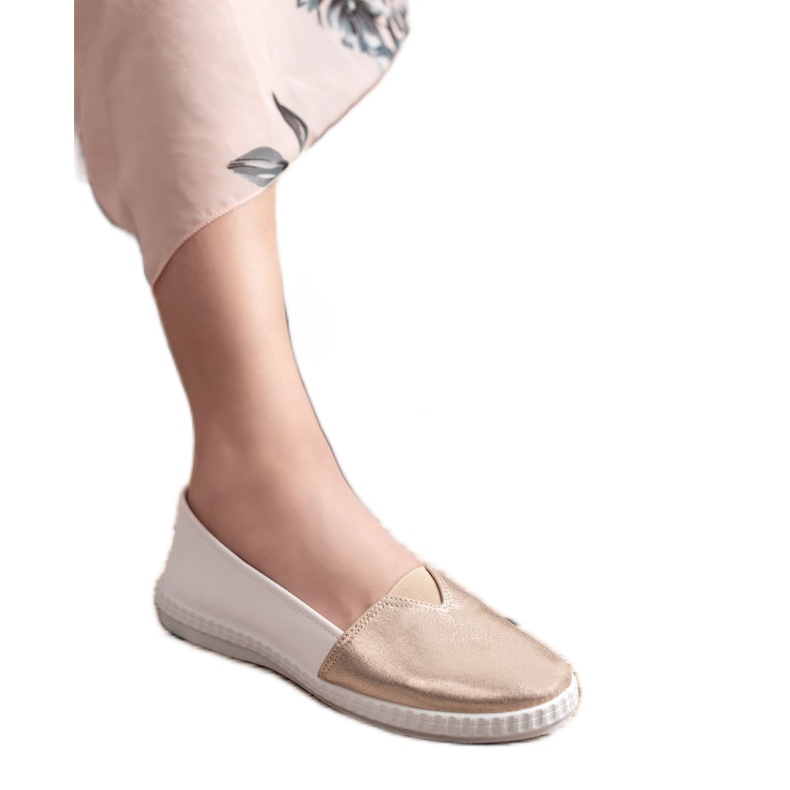 Mckeylor Divatos Slip On Cipők fehér sárga 1