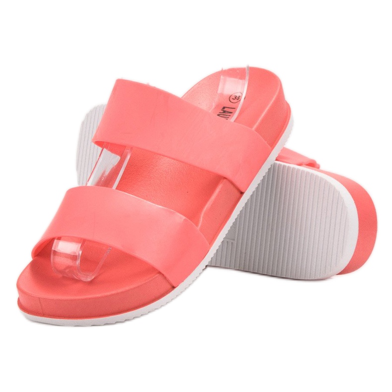 Laura Mode Korall gumi papucs piros 1 Laura Mode Korall gumi papucs piros 1